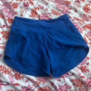 blue lulu lemon high wasted speed ups size 2